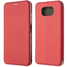 Чехол книжка STYLISH для XIAOMI POCO X3, POCO X3 Pro, экокожа, визитница, цвет красный Чехол книжка STYLISH для XIAOMI POCO X3, POCO X3 Pro, экокожа, визитница, цвет красный