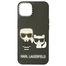 Чехол накладка для APPLE iPhone 14 (6.1"), силикон, рисунок Карл и котик Чехол накладка для APPLE iPhone 14 (6.1"), силикон, рисунок Карл и котик