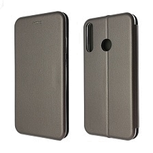 Чехол книжка STYLISH для HUAWEI Honor 9C, Honor P40 Lite E, экокожа, визитница, цвет серый