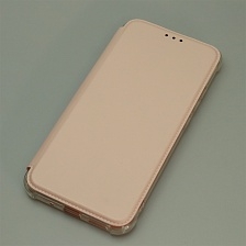 Чехол книжка для XIAOMI Redmi 9C, Redmi 10A, экокожа, визитница, цвет розовый песок