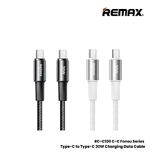 Кабель REMAX RC-C100 Type-C на Type-C, 30W, длина 1.2 метра, цвет белый Кабель REMAX RC-C100 Type-C на Type-C, 30W, длина 1.2 метра, цвет белый