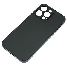 Чехол накладка NANO для APPLE iPhone 14 Pro Max, защита камеры, силикон, бархат, цвет черный Чехол накладка NANO для APPLE iPhone 14 Pro Max, защита камеры, силикон, бархат, цвет черный