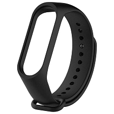 Сменный ремешок для фитнес браслета, смарт часов XIAOMI Mi Band 5, Mi Band 6, цвет черный Сменный ремешок для фитнес браслета, смарт часов XIAOMI Mi Band 5, Mi Band 6, цвет черный