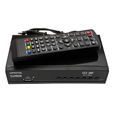 Цифровой эфирный приемник, ТВ приставка Орбита HD-911C/999С/T6000, DVB-T2, цвет черный