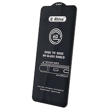 Защитное стекло 6D G-Rhino для OPPO A15, цвет окантовки черный
