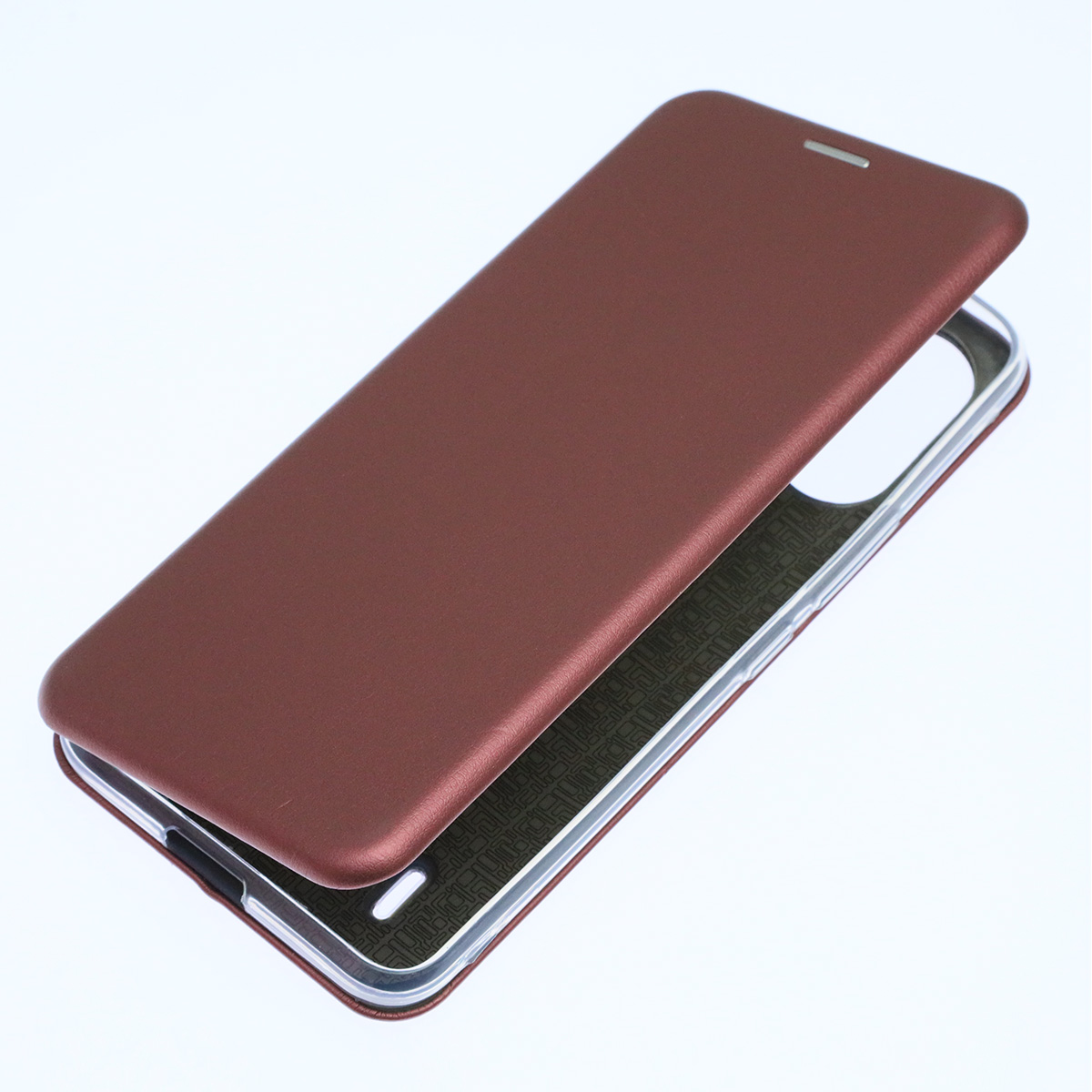Чехол книжка STYLISH для ITEL A49, экокожа, визитница, цвет бордовый