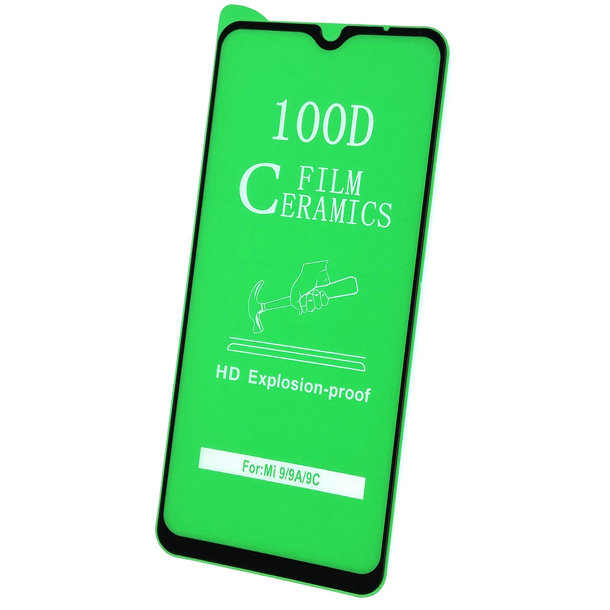 Защитное стекло 100D Ceramics для XIAOMI Redmi 9A, Redmi 9C, Redmi 10A, Redmi A1, Redmi A1 Plus, Redmi A2, Redmi A2 Plus, SAMSUNG Galaxy A12, цвет черный