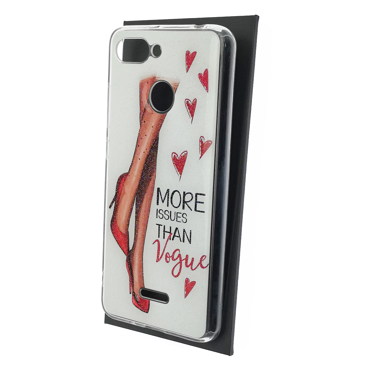 Чехол накладка для XIAOMI Redmi 6, силикон, глянцевый, блестки, рисунок MORE ISSUES THEN Vogue Чехол накладка для XIAOMI Redmi 6, силикон, глянцевый, блестки, рисунок MORE ISSUES THEN Vogue