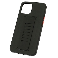 Чехол накладка LADDER NANO для APPLE iPhone 12 PRO MAX (6.7), силикон, держатель, цвет черный Чехол накладка LADDER NANO для APPLE iPhone 12 PRO MAX (6.7), силикон, держатель, цвет черный