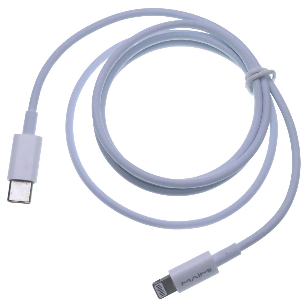 Кабель MAIMI X69 USB Type C на Lightning 8 pin, 20W, длина 1 метр, цвет белый Кабель MAIMI X69 USB Type C на Lightning 8 pin, 20W, длина 1 метр, цвет белый