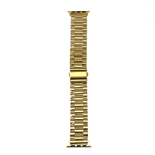 Ремешок для Apple Watch 42-44 mm, нержавеющая сталь, цвет золотистый Ремешок для Apple Watch 42-44 mm, нержавеющая сталь, цвет золотистый