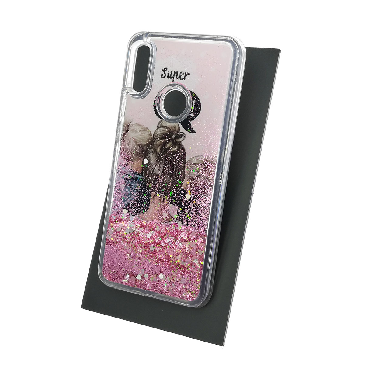 Чехол накладка TransFusion для HUAWEI Honor 8A, Y6 2019, силикон, переливашка, рисунок super MOM girl MOM. Чехол накладка TransFusion для HUAWEI Honor 8A, Y6 2019, силикон, переливашка, рисунок super MOM girl MOM.