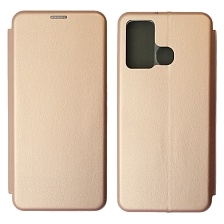 Чехол книжка STYLISH для INFINIX HOT 12 Play, экокожа, визитница, цвет розовое золото