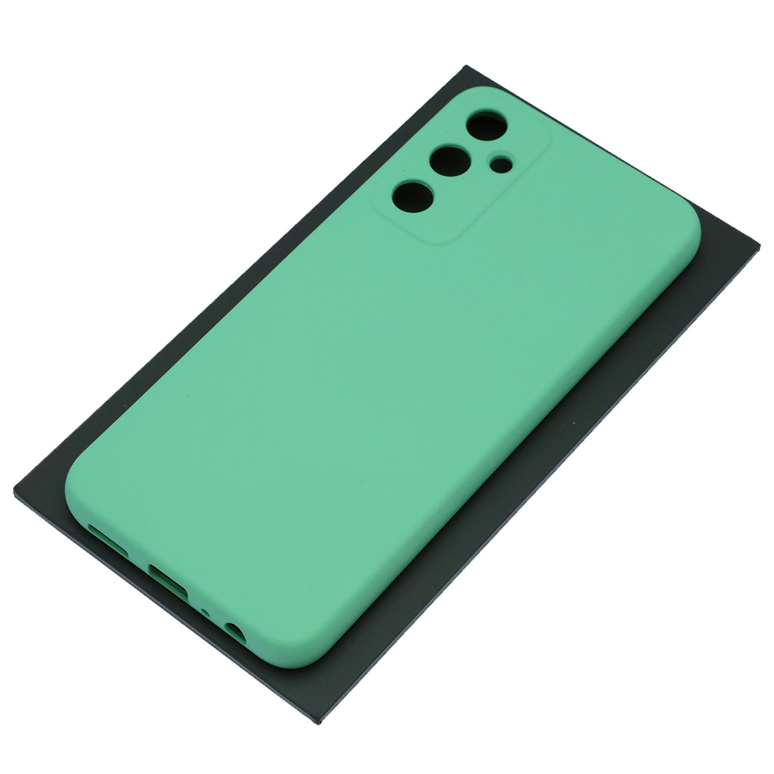 Чехол накладка Silicon Cover для SAMSUNG Galaxy A05s, защита камеры, силикон, бархат, цвет светло зеленый Чехол накладка Silicon Cover для SAMSUNG Galaxy A05s, защита камеры, силикон, бархат, цвет светло зеленый