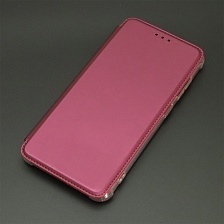 Чехол книжка для SAMSUNG Galaxy S21 FE (SM-G990B), экокожа, визитница, цвет бордовый