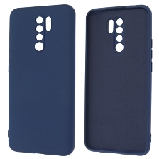 Чехол накладка NANO для XIAOMI Redmi 9, силикон, бархат, цвет темно синий Чехол накладка NANO для XIAOMI Redmi 9, силикон, бархат, цвет темно синий
