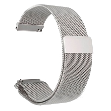 Ремешок для смарт часов Xiaomi Amazfit Bip, металл, миланская петля, цвет серебристый Ремешок для смарт часов Xiaomi Amazfit Bip, металл, миланская петля, цвет серебристый