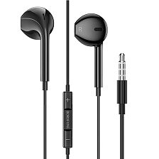 Гарнитура (наушники с микрофоном) проводная, BOROFONE BM56 Original series, цвет черный | Последняя цена