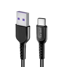 Кабель EARLDOM EC-085C USB Type C, 2.4A, длина 0.25 метра, цвет черный Кабель EARLDOM EC-085C USB Type C, 2.4A, длина 0.25 метра, цвет черный