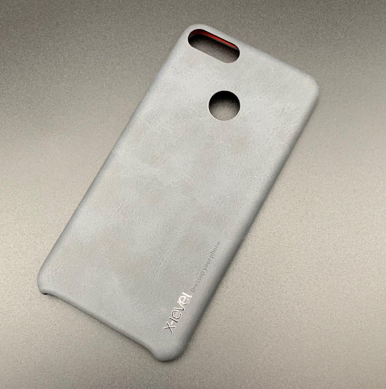 Чехол накладка X-Level VINTAGE для HUAWEI Honor Y9 2018, силикон, цвет черный.