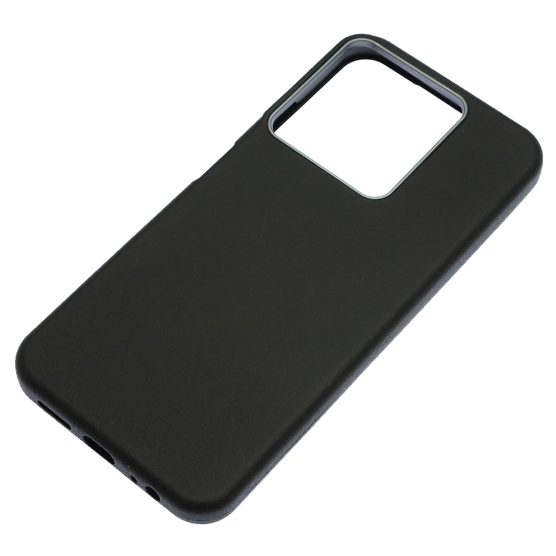 Чехол накладка VICTORIA для XIAOMI Redmi 15C, POCO C85, силикон, пластик, текстура кожи, бархат, цвет черный