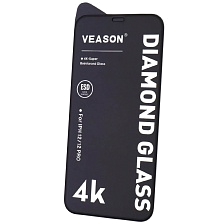 Защитное стекло VEASON DIAMOND GLASS для APPLE iPhone 12 (6.1"), iPhone 12 Pro (6.1"), цвет окантовки черный Защитное стекло VEASON DIAMOND GLASS для APPLE iPhone 12 (6.1"), iPhone 12 Pro (6.1"), цвет окантовки черный