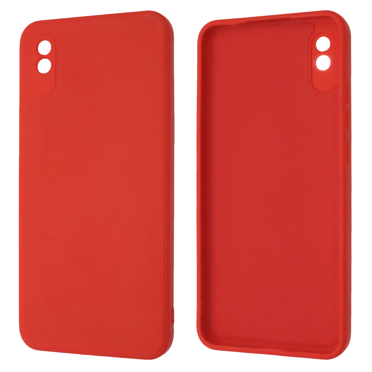 Чехол накладка для XIAOMI Redmi 9A, силикон, бархат, цвет красный Чехол накладка для XIAOMI Redmi 9A, силикон, бархат, цвет красный
