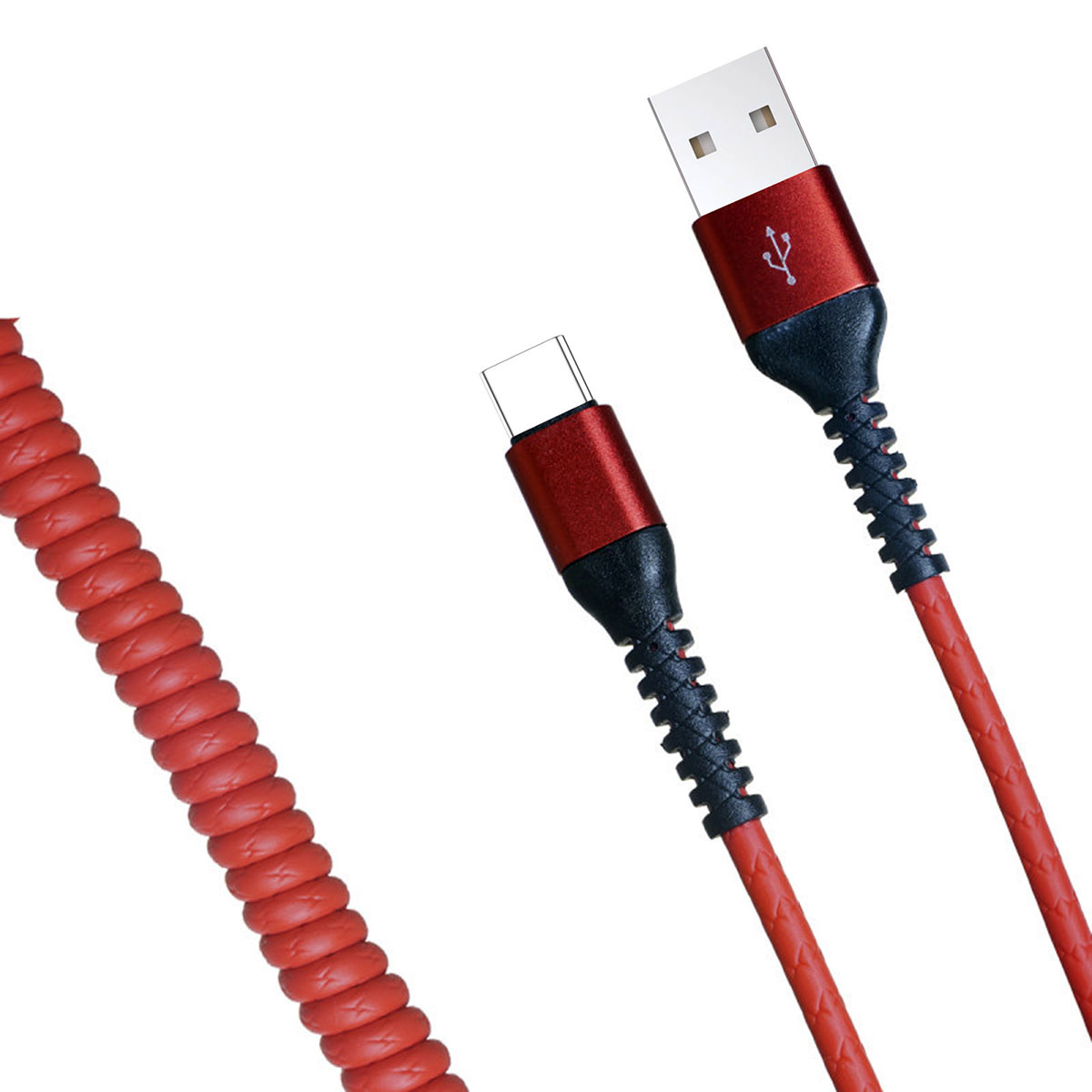 USB Дата-кабель R22 Type-C aka USB-C, витой, силикон, длина 1 метр, 3A, цвет красный USB Дата-кабель R22 Type-C aka USB-C, витой, силикон, длина 1 метр, 3A, цвет красный