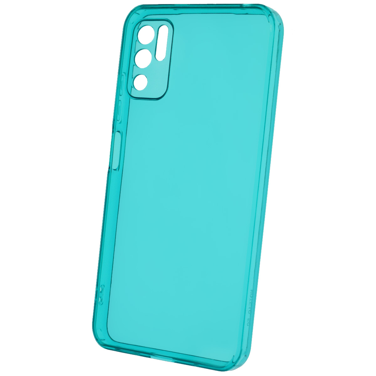 Чехол накладка Clear Case для XIAOMI POCO M3 Pro, XIAOMI Redmi Note 10T 5G, Redmi Note 10 5G, силикон 1.5 мм, защита камеры, цвет прозрачно бирюзовый