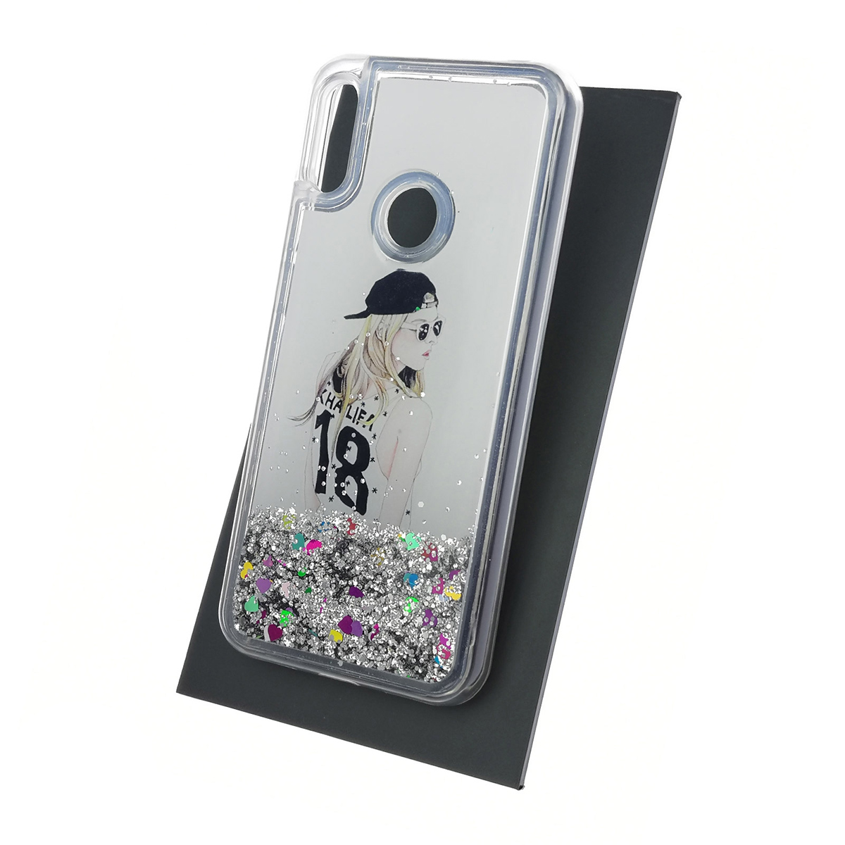 Чехол накладка TransFusion для HUAWEI Honor 8A, Y6 2019, силикон, переливашка, рисунок K18.