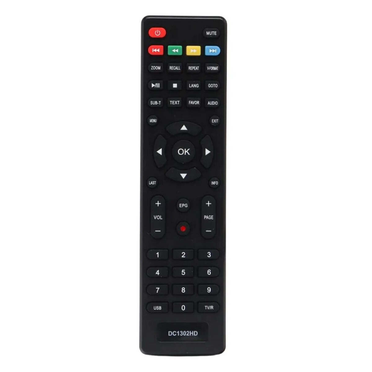 Пульт ДУ для D-COLOR DC1302HD DVB-T2 подходит к следующим моделям: DC1002HD, DC1501HD, DC801HD, DC1302HD, DC1302HD mini.