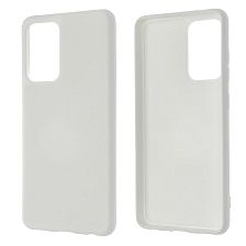 Чехол накладка Silicon Cover для SAMSUNG Galaxy A52 (SM-A525F), силикон, бархат, цвет белый Чехол накладка Silicon Cover для SAMSUNG Galaxy A52 (SM-A525F), силикон, бархат, цвет белый
