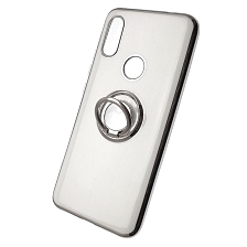 Чехол накладка для XIAOMI Redmi 7, силикон, кольцо держатель, цвет белый. Чехол накладка для XIAOMI Redmi 7, силикон, кольцо держатель, цвет белый.