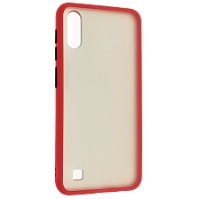 Чехол накладка SKIN SHELL для SAMSUNG Galaxy A10 (SM-A105), M10 (SM-M105), силикон, пластик, цвет окантовки красный Чехол накладка SKIN SHELL для SAMSUNG Galaxy A10 (SM-A105), M10 (SM-M105), силикон, пластик, цвет окантовки красный