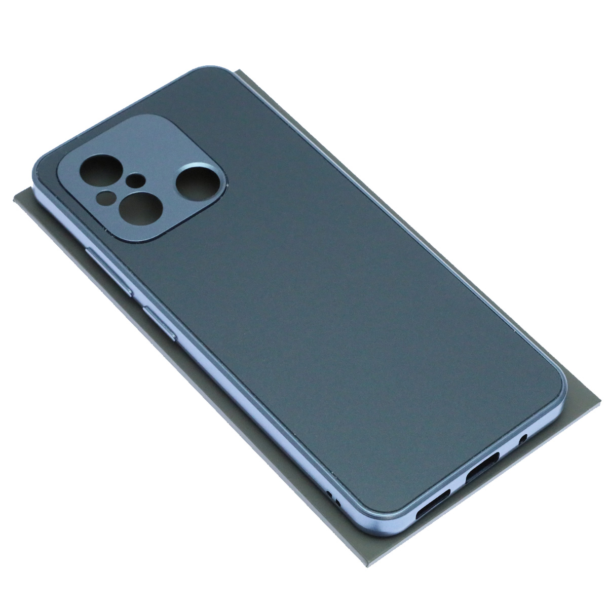 Чехол накладка для XIAOMI Redmi 12С, POCO C55, защита камеры, силикон, пластик, цвет темно синий Чехол накладка для XIAOMI Redmi 12С, POCO C55, защита камеры, силикон, пластик, цвет темно синий