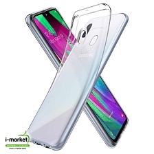 Чехол накладка New Color для SAMSUNG Galaxy A40 (SM-A405), силикон, цвет прозрачный.