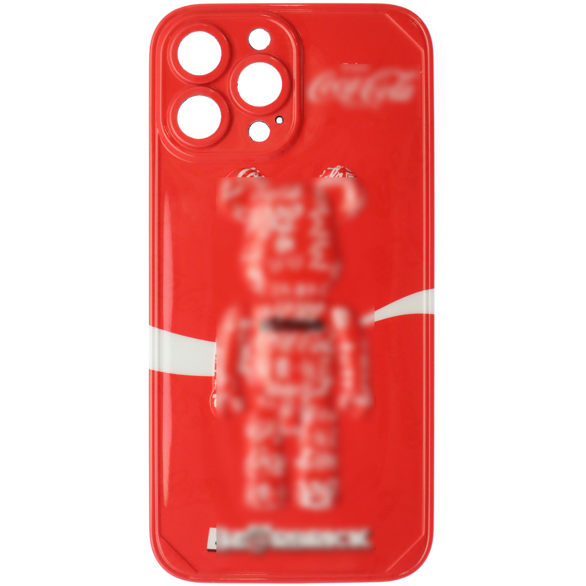 Чехол накладка для APPLE iPhone 13 Pro Max, защита камеры, силикон, 3D рисунок красный Bearbrick Чехол накладка для APPLE iPhone 13 Pro Max, защита камеры, силикон, 3D рисунок красный Bearbrick