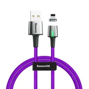 BASEUS CALXC-A05 Кабель магнитный Lightning USB 8-pin Zinc Magnetic Cable, длина 1 метр, цвет фиолетовый. BASEUS CALXC-A05 Кабель магнитный Lightning USB 8-pin Zinc Magnetic Cable, длина 1 метр, цвет фиолетовый.