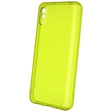 Чехол накладка Clear Case для XIAOMI Redmi 9A, силикон 1.5 мм, защита камеры, цвет прозрачно зеленый