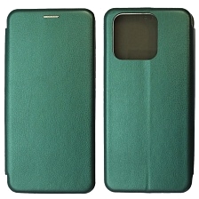 Чехол книжка STYLISH для XIAOMI Redmi 10C, XIAOMI POCO C40, экокожа, визитница, цвет темно зеленый Чехол книжка STYLISH для XIAOMI Redmi 10C, XIAOMI POCO C40, экокожа, визитница, цвет темно зеленый