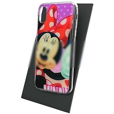 Чехол накладка для APPLE iPhone X, iPhone XS, силикон, глянцевый, рисунок мышонок девочка