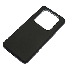 Чехол накладка VICTORIA для XIAOMI Redmi Note 15 Pro, силикон, пластик, текстура кожи, бархат, цвет черный