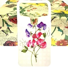 Чехол-накладка универсальная для 5.0" дюймов силиконовая, рисунок "Цветок на веточке".