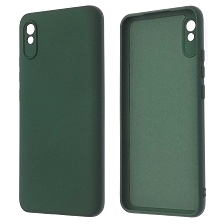 Чехол накладка NANO для XIAOMI Redmi 9A, силикон, бархат, цвет темно зеленый Чехол накладка NANO для XIAOMI Redmi 9A, силикон, бархат, цвет темно зеленый