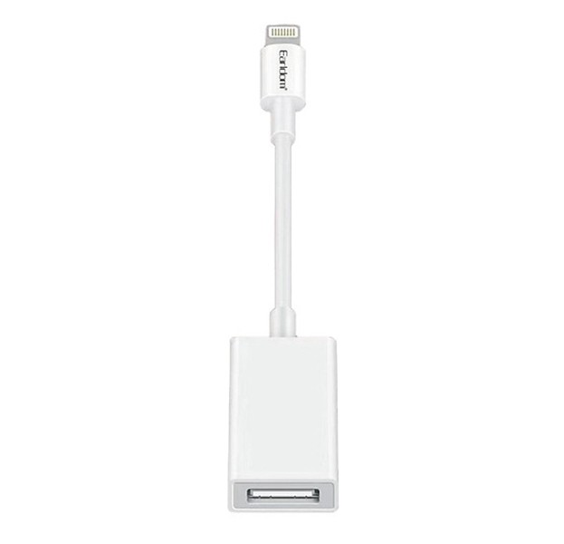 OTG-переходник EARLDOM ET-OT48 c USB на APPLE Lightning 8 pin, пластик, белый OTG-переходник EARLDOM ET-OT48 c USB на APPLE Lightning 8 pin, пластик, белый