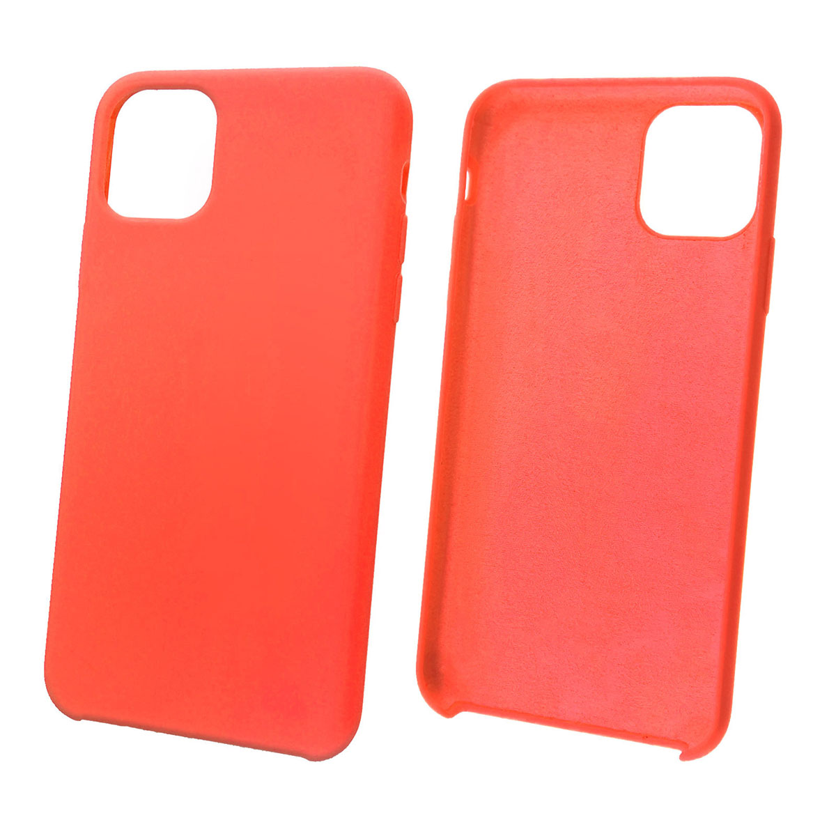 Чехол накладка Silicon Case для APPLE iPhone 11 Pro MAX, силикон, бархат, цвет ярко розовый. Чехол накладка Silicon Case для APPLE iPhone 11 Pro MAX, силикон, бархат, цвет ярко розовый.
