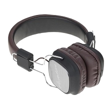 Гарнитура (наушники с микрофоном) проводная полноразмерная, Remax RM-100H, цвет коричневый (распродажа -50%)