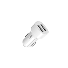 HOCO Z2A Автомобильное зарядное устройство HOCO Z2A, 2xUSB 2.4A цвет белый