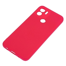 Чехол накладка NANO для Redmi A1 Plus, Redmi A2 Plus, POCO C51, силикон, бархат, цвет фуксия