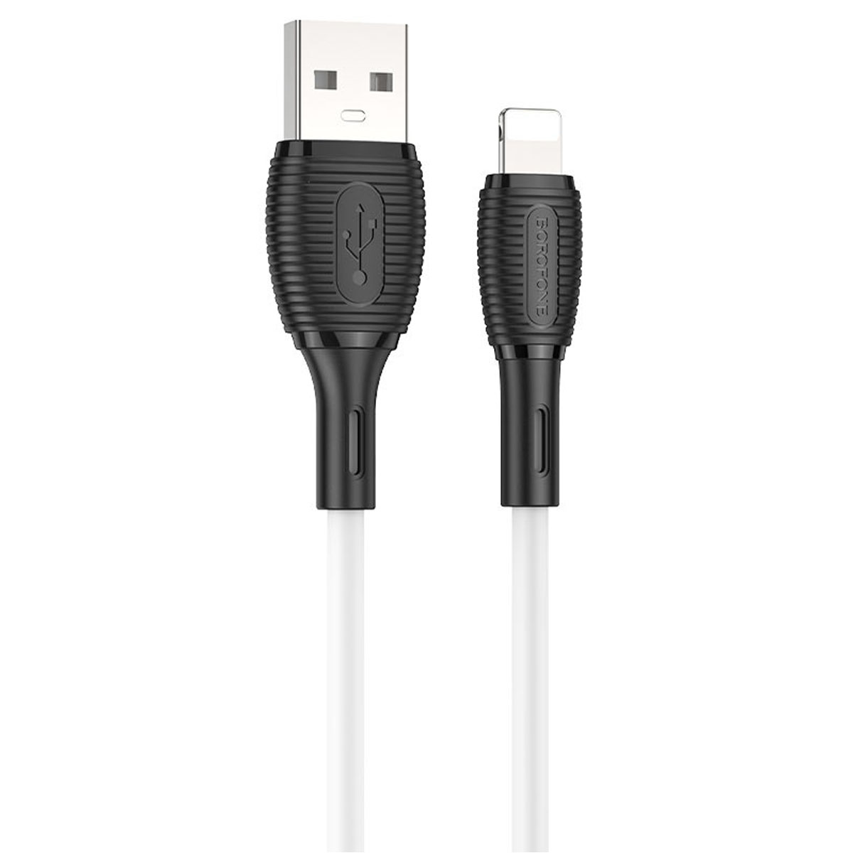 Кабель BOROFONE BX86 Advantage Lightning 8 pin, 2.4A, длина 1 метр, цвет белый